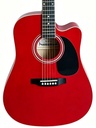 Memphis FG02941CRD Cutaway Guitarra Acústica Roja 1