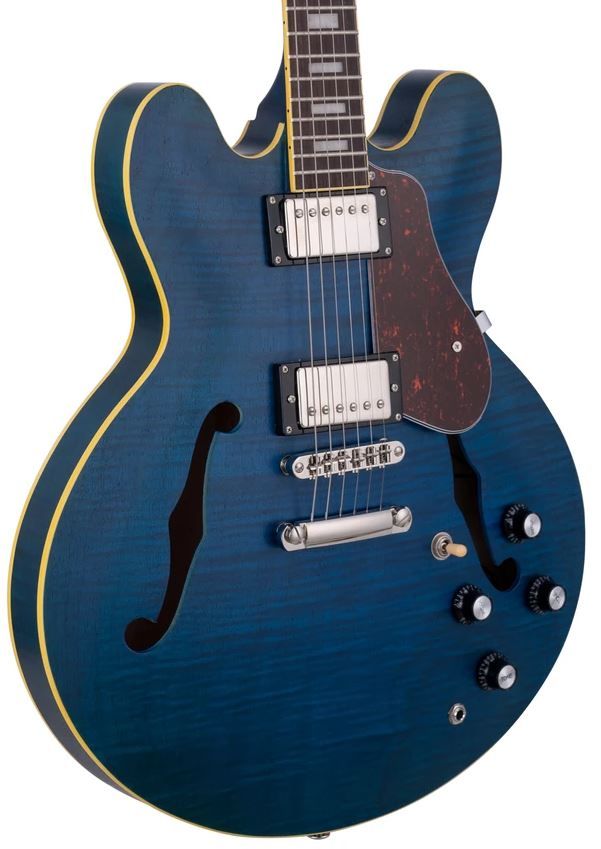 SX SEL6FOTBU Semicaja Transparent Blue Guitarra Eléctrica 2