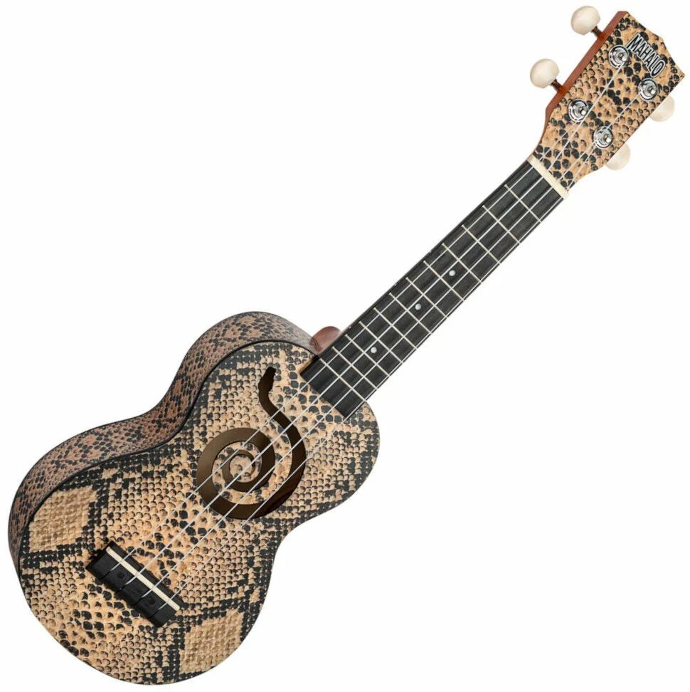 Mahalo MA1PY Art II Series Python con funda Ukelele Soprano 1