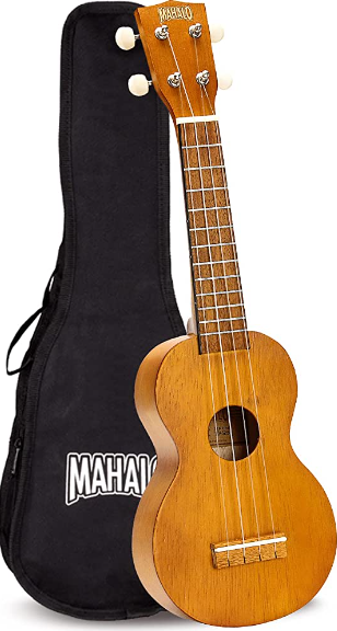 Mahalo MS1TBR Ukelele Soprano Marrón con Funda